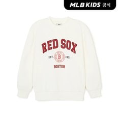 MLB키즈 [정상가 79,000원](공식)바시티 맨투맨 BOS (Ivory)7AMTV0141-43IVS
