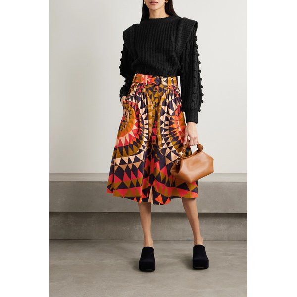 팜리오 폼폼 장식 브레이드 니트 스웨터 블랙 1647597322030964