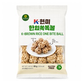 청원생명농협 K-현미 한입쏙쏙볼 80g 글루텐프리 기념일 학교답례품