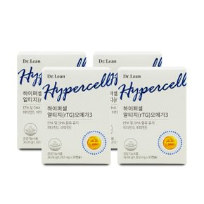 하이퍼셀 알티지(rTG) 오메가3 1202mg x 30캡슐 X 4박스 I