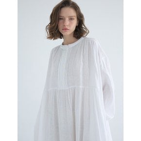 Pure linen wrinkle dress