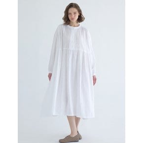 Pure linen wrinkle dress