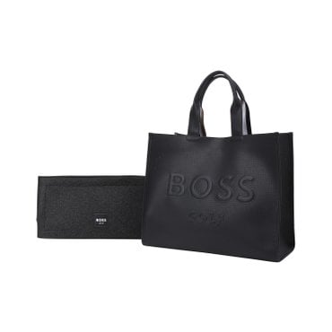 BOSS GOLF [이슈 아이템] 보스골프 로고 펀칭 토트백 UNISEX Black