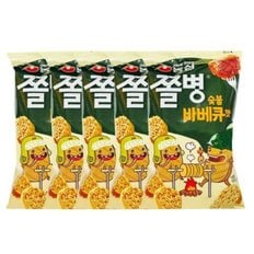  [JHO37O43_52EF]쫄병 라면과자 숯불바베큐맛 (5개)