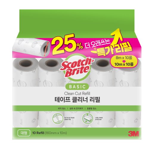 3M 베이직 테이프클리너 대형 리필 10mX10개