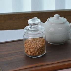 원형 유리 저장병 500ml 6set