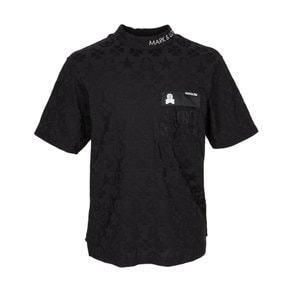 골프웨어 남성 모크넥 반팔티셔츠 MLM 6A AA09 BLACK