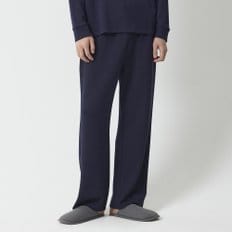 남 소프트 스웨트 스트레이트핏 10부 파자마 팬츠(NAVY / BLACK)