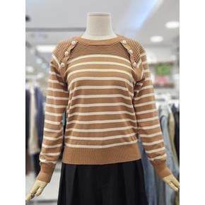 (메종 블랑쉬) 세이브존01 스트라이프 양버튼 니트 M233JSW914 (E53146801)