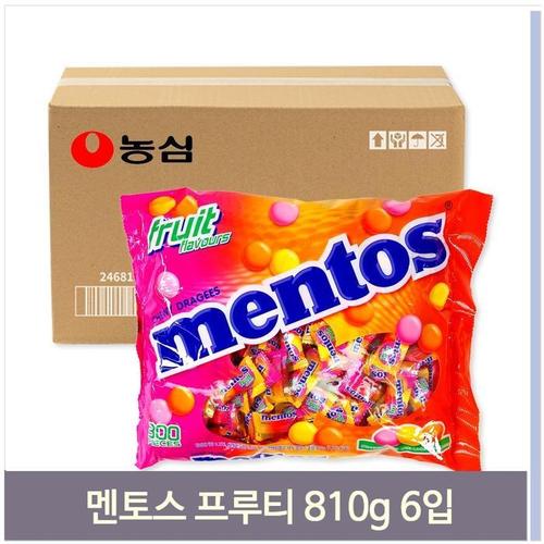 대용량 간식 멘토스 프루티 사탕 810g 6입 수입 캔디(1)