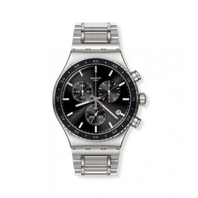 [견본] 시계 Swatch CARBONIUM DREAM New Irony Chrono YVS495G 남성 그레이