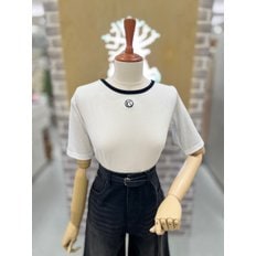 레코브 배색 로고자수 반팔티셔츠(LC41E5ST006A)