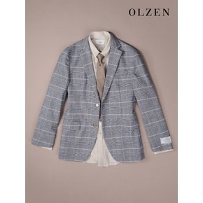 린넨 혼방 글렌체크 자켓 (ZOD2KG1302)
