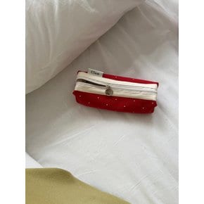 라운드 필통 _ 레드 도트