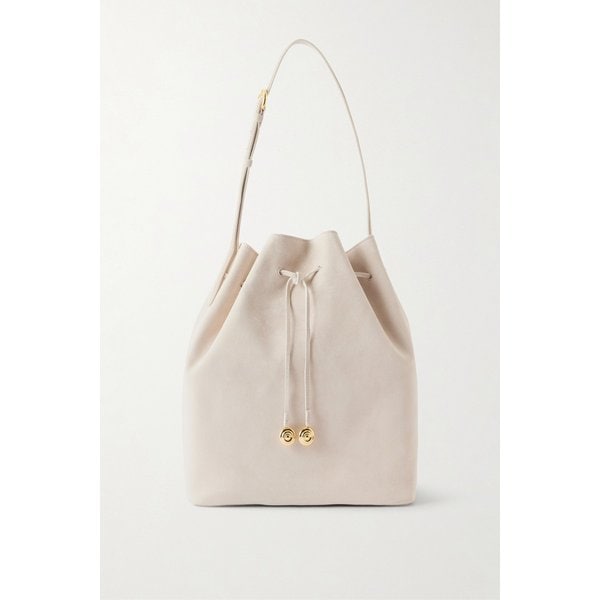 리프너 스웨이드 드로우스트링 숄더백 46376663163105686