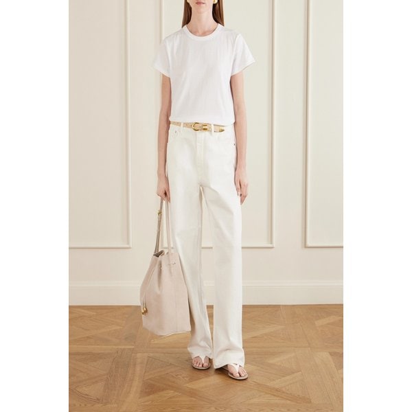 리프너 스웨이드 드로우스트링 숄더백 46376663163105686