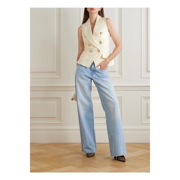 버튼 장식 자카드 베스트 에크루 46376663162844269