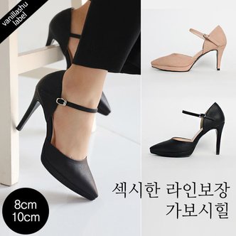 바닐라슈 더뉴 카멜리아 누벅 가보시 스트랩힐(8cm,10cm)