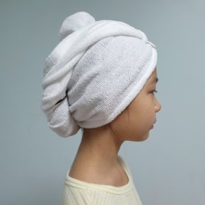 어린이 헤어 드라이 타올 머리 수건 단추 고정