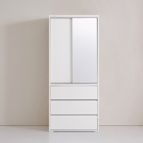 동서가구 토리클로젯 슬라이딩 800 거울서랍옷장 DF926498