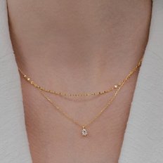 [로즈하, 트와이스 사나, 진지희 착용] brilliant layered necklace