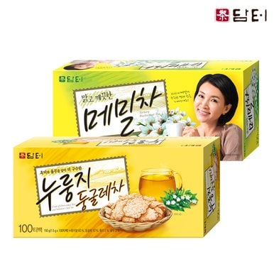 담터 누룽지 둥굴레차 100T +메밀차 100T (200T)