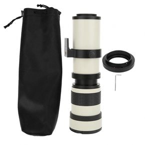 망원경 망원 렌즈 흰색 420-800mm 개구 F/8.3-16 풀 매뉴얼 초점 망원경 줌 캐논 EF 마운트