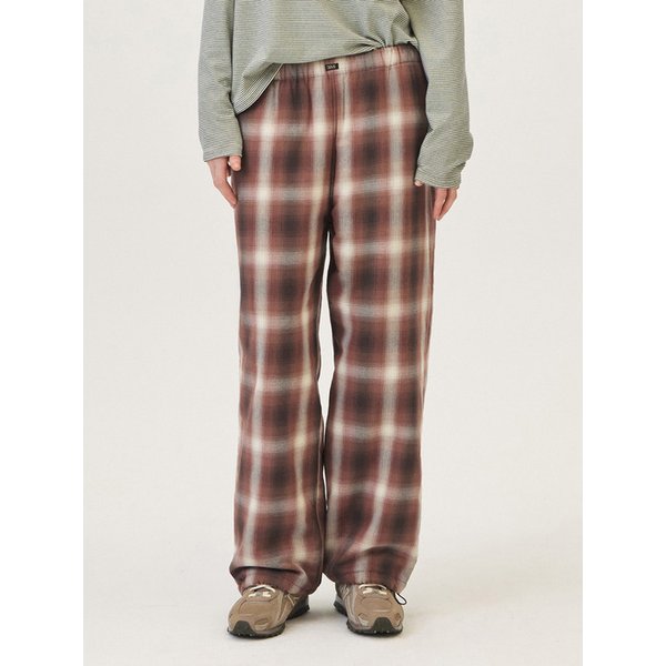 MONET CHECK PANTS (BROWN)