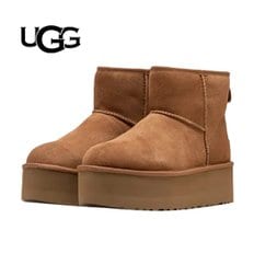 어그 클래식 미니 플랫폼 체스트넛 UGG 여성부츠(1134991-CHE)