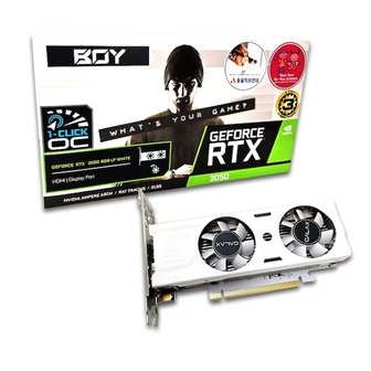 엠지솔루션 갤럭시 BOY 지포스 RTX 3050 WHITE D6 6GB LP