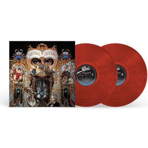 MICHAEL JACKSON - DANGEROUS RED/BLACK SWIRL LP