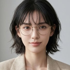 안경테 L2510A 710 초경량 티타늄 패션 라운드 남자 여자 데일리