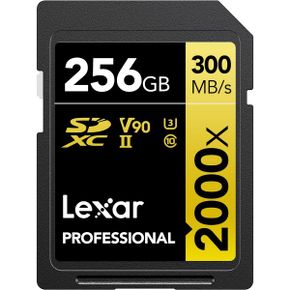 영국 렉사 sd카드 Lexar Professional 2000x SD Card 256GB SDXC UHSII Memory Up to 300MB/s Re