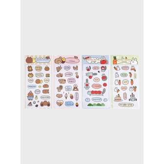 세컨드모닝 애니멀 프렌즈 스티커