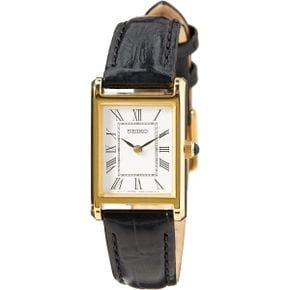 독일 세이코 시계 Seiko SWR054P1 Womens 쿼츠워치 스테인리스 스틸 가죽스트랩 gold 스트랩. 16