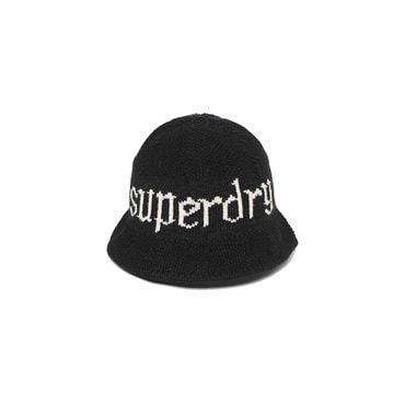 SUPERDRY 헤리티지 니트 버킷햇(SDFZHDO01BLK)