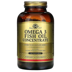 [해외직구] 솔가 오메가3 피쉬오일 농축물 240소프트젤 Solgar Omega3 Fish Oil Concentrate