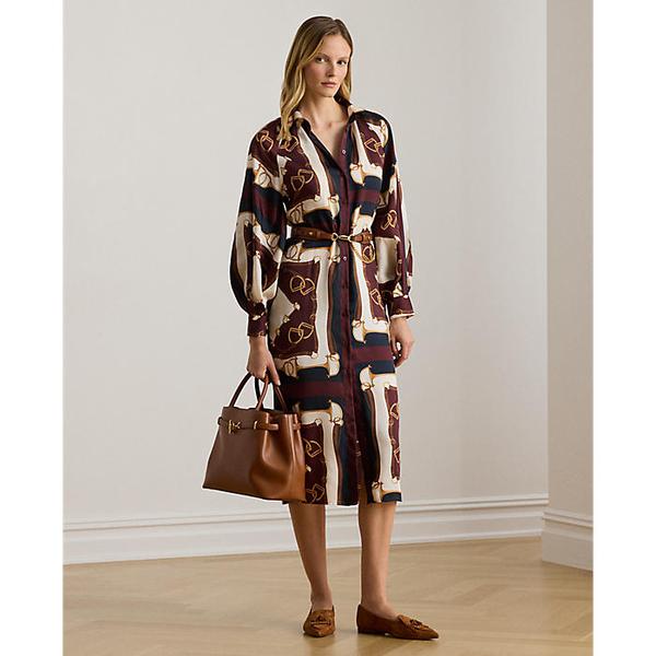 이퀘스트리언 프린트 트윌 미디 셔츠드레스(WMLRDRSS6820210410)