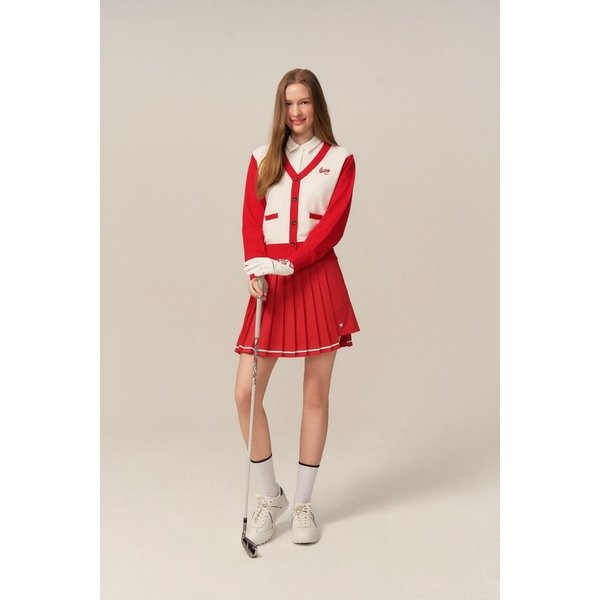 [여주점] 여성 에센셜 V넥 가디건 GR122LKC11 RED0