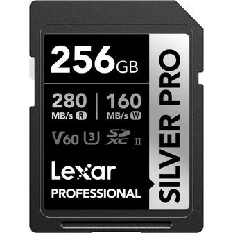 렉사 영국 렉사 sd카드 Lexar Professional 256GB Silver PRO SDXC UHSII Memory Card C10 U3 V60 Ful