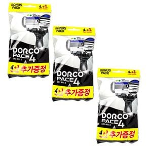 도루코 페이스4 휴대용 면도기 4P+1P X 3개