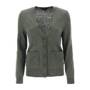 아페쎄 A.p.c. louisa cardigan in virgin wool Cardigan WVBBY F22239 KAKI