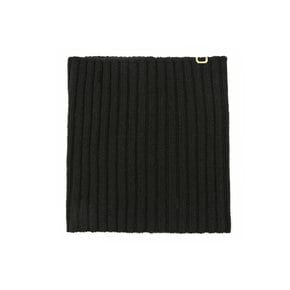 NECK WARMER / RIB / LAMBS WOOL / BLACK