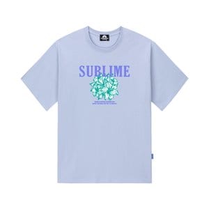트립션 SURLIME FLOWER GRAPHIC 티셔츠 - 퍼플