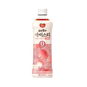  동원 보성홍차 아이스티 복숭아차 제로 500ml 12입