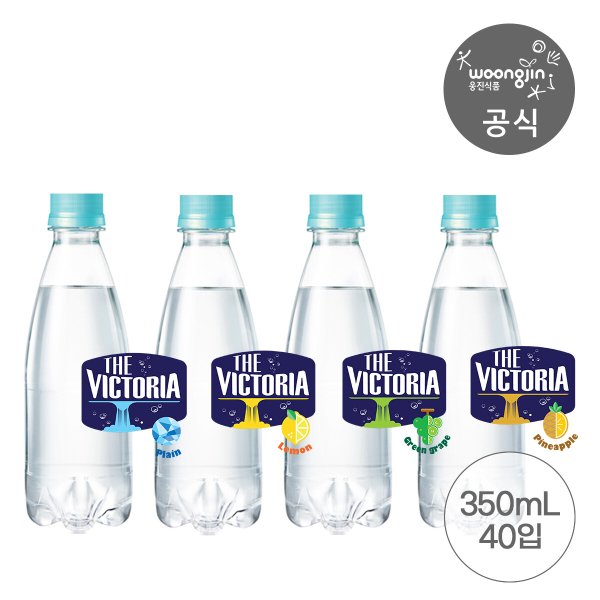 더 빅토리아 탄산수/탄산음료 에코 무라벨 350mL 40개 택2