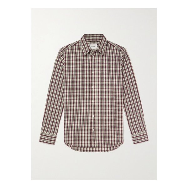 NN.07 콜비 50007 체크 자수 코튼 셔츠 46376663162896246