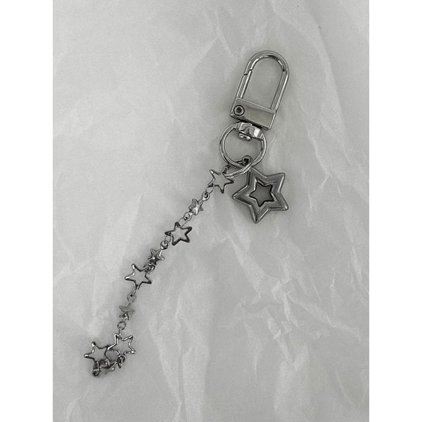 Silver star keyring