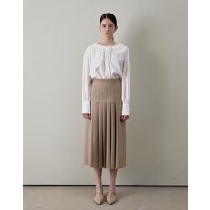 PEARL BOTTON POINT BLOUSE IVORY  펄 버튼 블라우스 아이보리