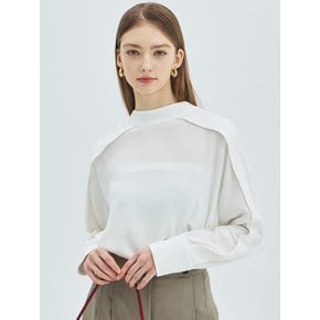 Two Way Ribbon Tie Blouse - White